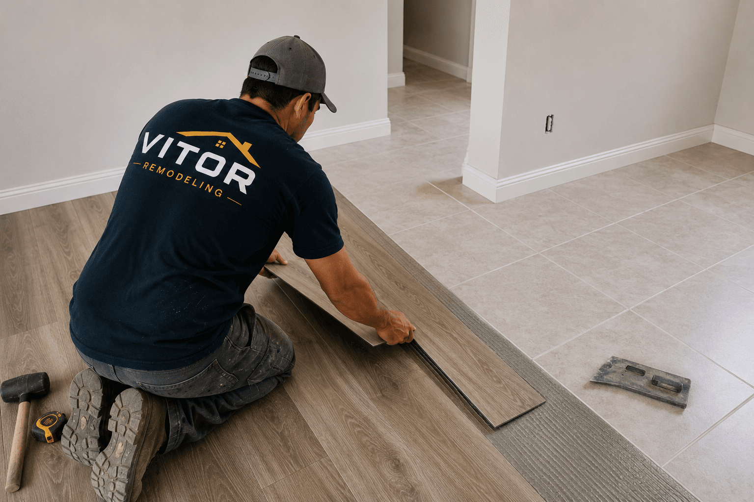 Backsplash installation